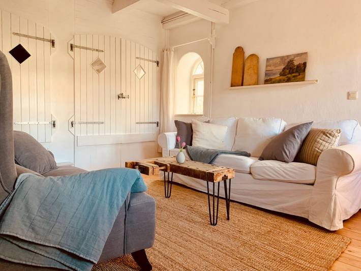 Ferienwohnung für 5 Personen, mit Garten und Sauna in Habernis