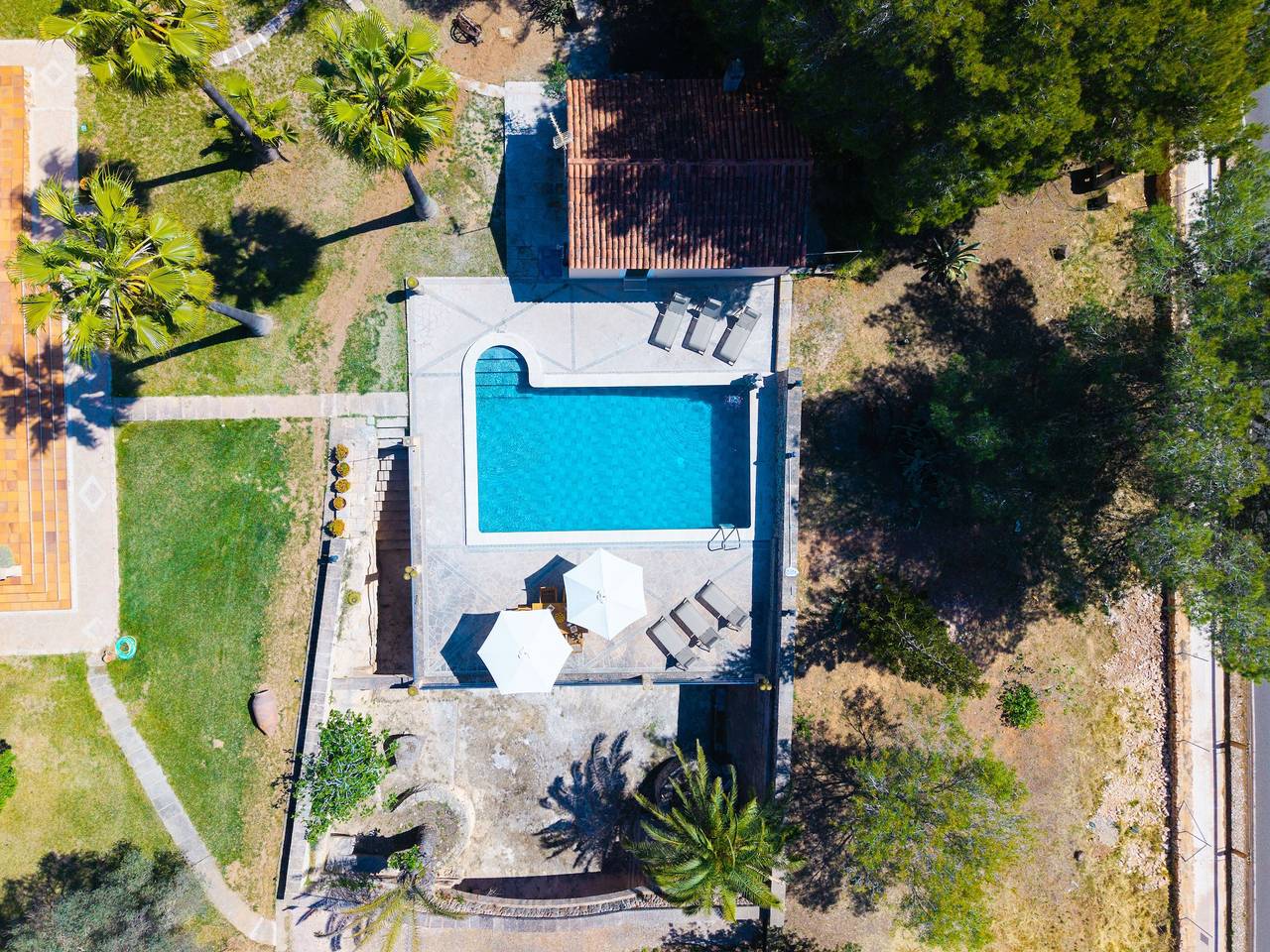 Villa mit privatem Pool und Steinturm nahe Es Trenc, Colònia Sant Jordi in Colònia de Sant Jordi, Ses Salines