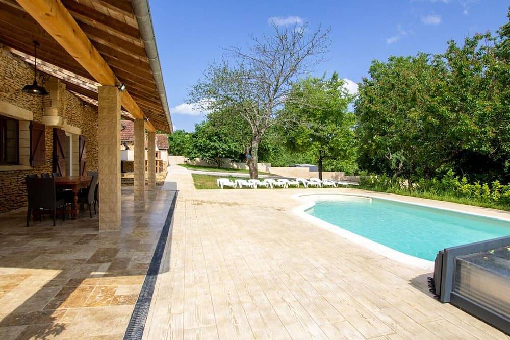Maison climatisée avec piscine privée et animaux admis in Saint-Crépin-et-Carlucet, Périgord Noir