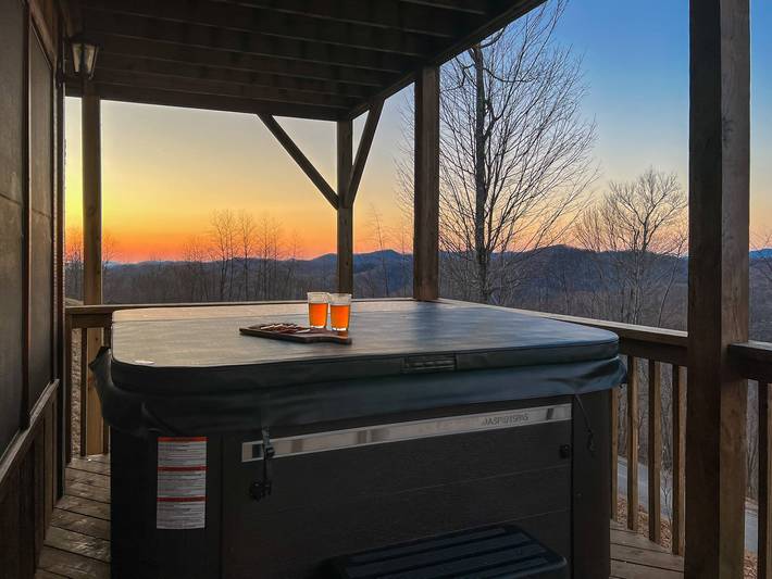 Blockhütte für 10 Personen, mit Balkon/Terrasse, mit Haustier - 1