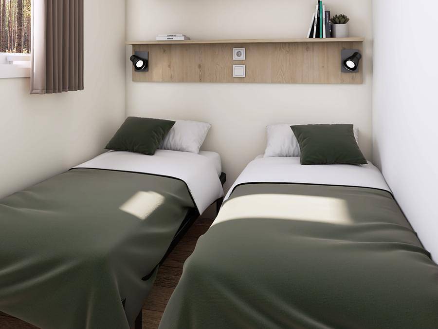 Camping Le Roc  - Mobilhome 4 personas - Confort Paracou - Tv in Vairé, Valle del Loira