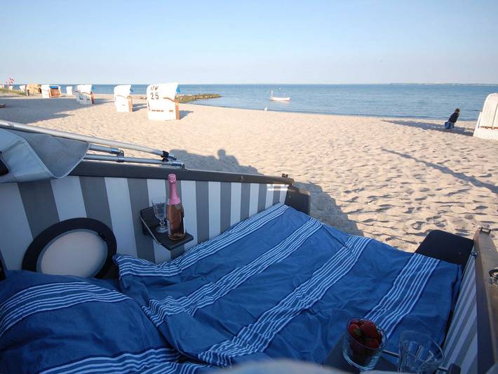 Ganze Ferienwohnung, Schlafstrandkorb Sierksdorf - Schlafstrandkorb Paetow Nr. 3 in Naturstrand Sierksdorf, Sierksdorf