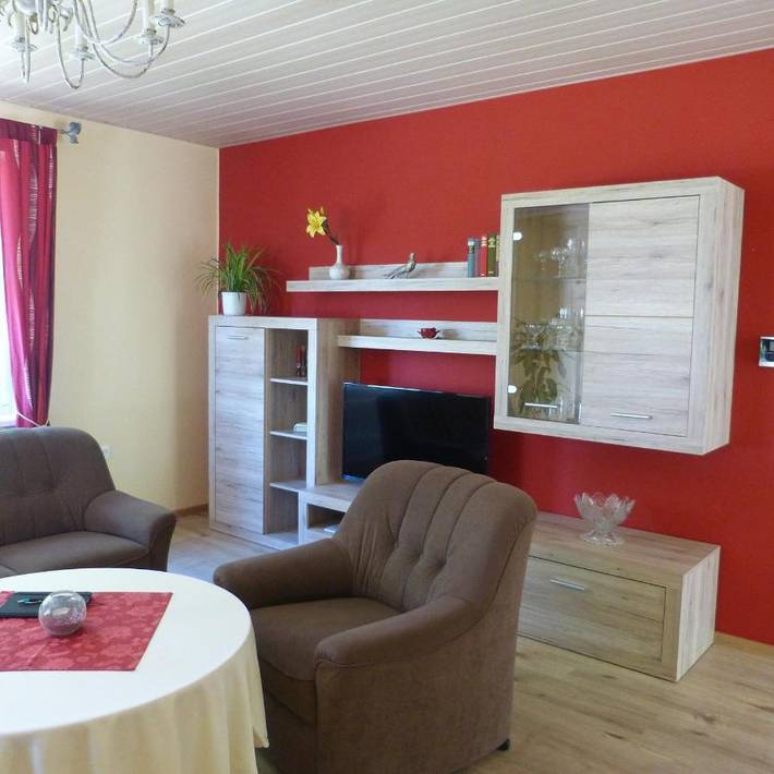 Ferienwohnung für 4 Personen, mit Balkon und Terrasse sowie Garten und Ausblick in Damnatz - 2