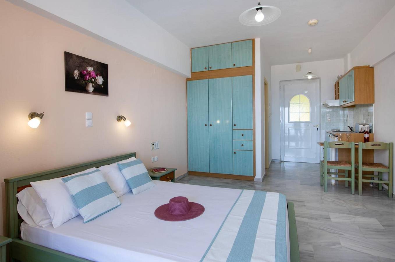 Ganzes Studio, Apartment 'Studio 2 Zwei Erwachsene' mit Meerblick, Wlan und Klimaanlage in Rethymno und Umgebung