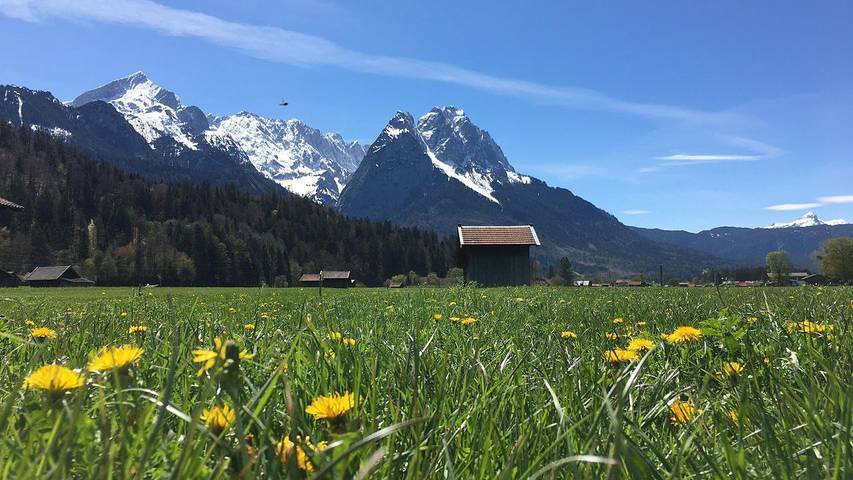 Ferienwohnung für 3 Personen, mit Garten an der Zugspitzland - 4