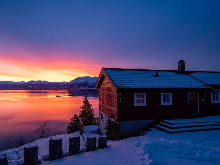 Vakantiehuis voor 8 personen, met tuin en sauna in Hardangerfjord