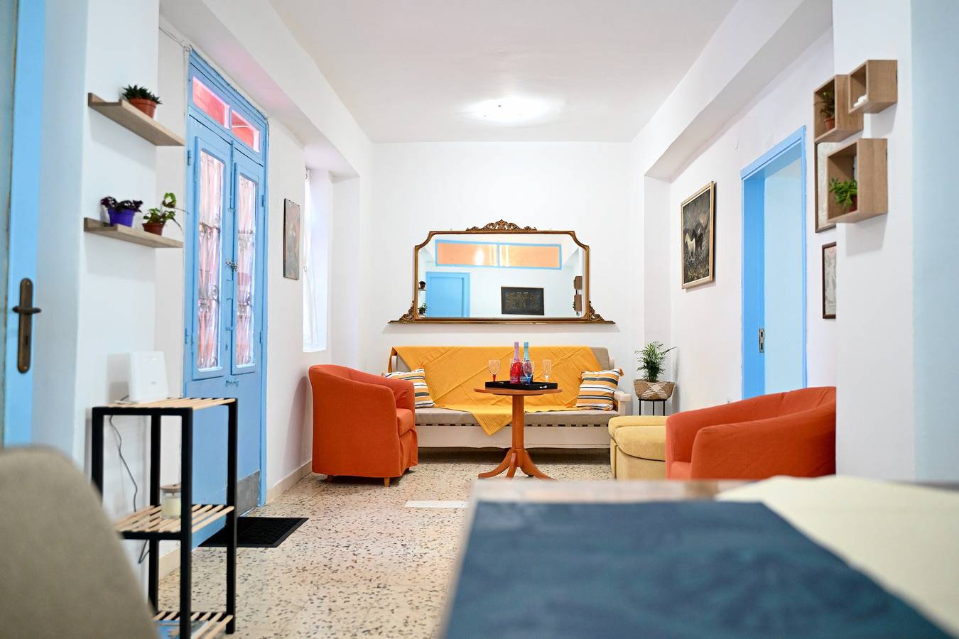 Ferienhaus „Katia's Home Erdgeschoss“ mit Gemeinschaftsgarten, Wlan und Klimaanlage in Rhodos Stadt, Rhodos