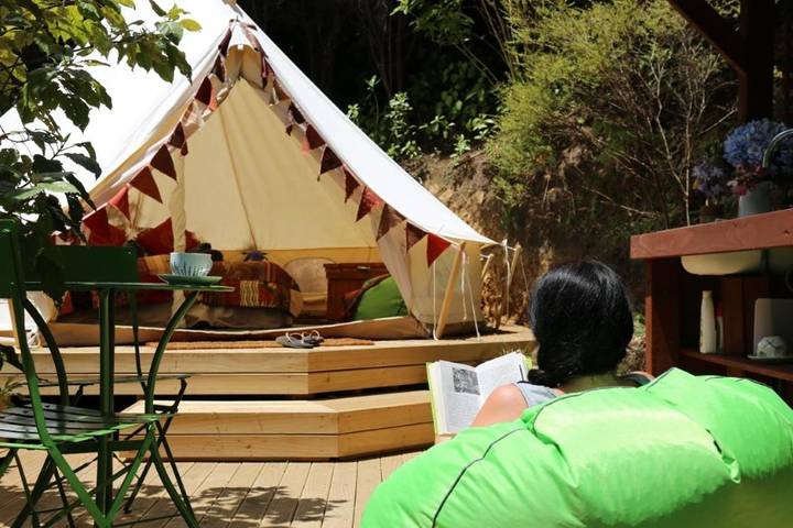 Camping voor 2 personen, with uitzicht and tuin as well as terras in Nieuw-Zeeland