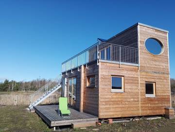 Ferienhaus für 9 Personen, mit Garten und Sauna sowie Ausblick und Seeblick in Elster & Umgebung