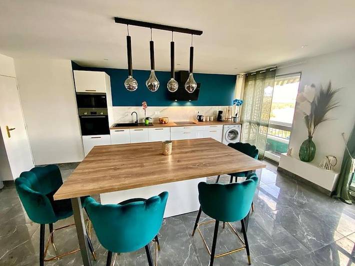 Appartement de vacances pour 4 personnes, avec vue ainsi que vue sur le lac et balcon - 1