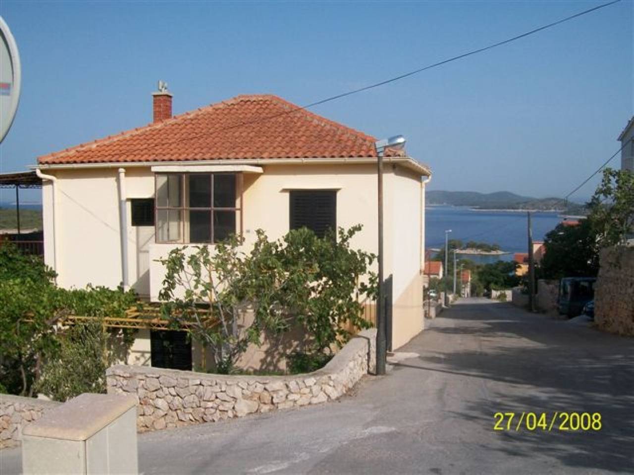 Ganze Wohnung, 2-Zimmer-Ferienwohnung mit Terrasse und Meerblick Bilo, Primosten A-12434-b in Primosten, Šibenik-Knin