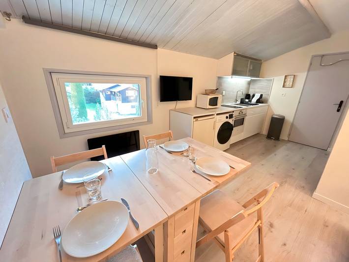 Ganze Wohnung, Les Gets: Charmant appartement rénové, proche pistes, balcon, parking couvert in Les Gets, Les Portes du Soleil