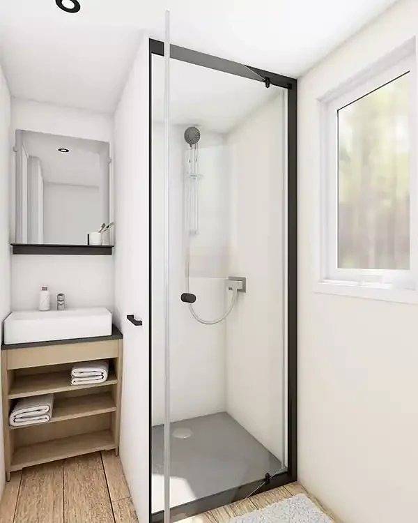 Mobil home pour 4 personnes, avec jacuzzi dans Gex - 2