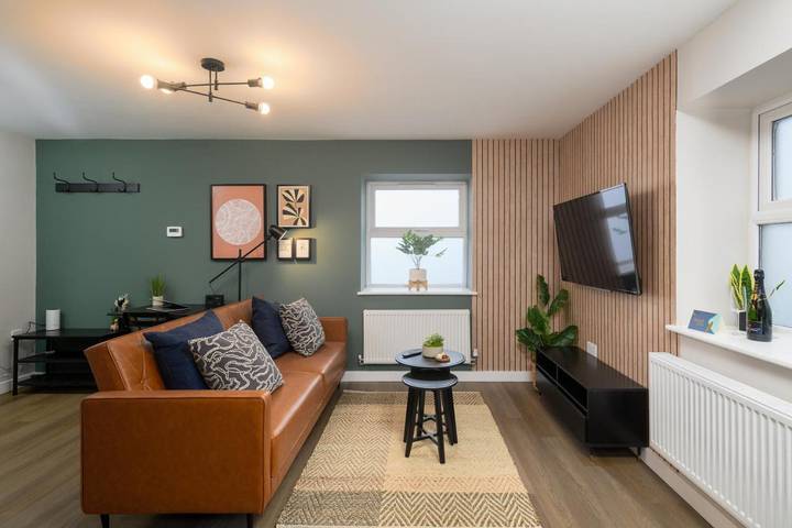 Apartamento para 4 personas, con vistas, Se admiten mascotas en Cardiff