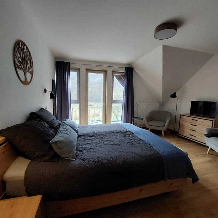 Suite di lusso con colazione, balcone e vista Mosella per 2 persone (24 m²) a Ediger-Eller in Ediger-Eller, Cochem-Zell