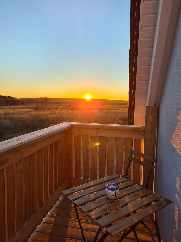 Ferienwohnung für 4 Personen, mit Balkon und Terrasse sowie Garten und Ausblick in Dreschvitz - 2