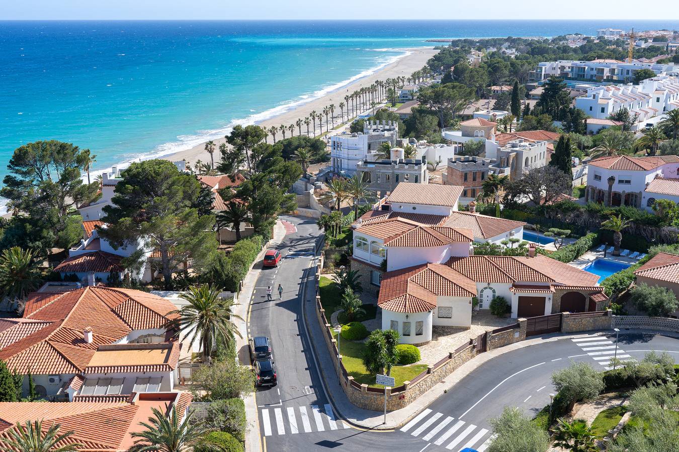 Maison de vacances 'Villa Cristal' avec vue sur la mer, Wi-Fi et climatisation in Miami Platja, Costa Dorada