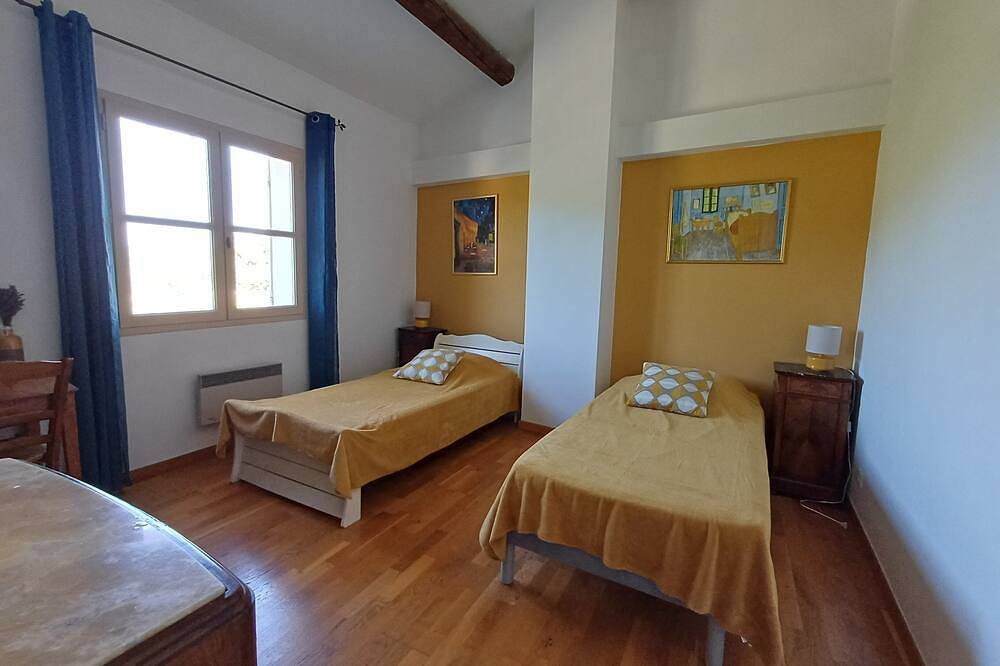 Charmant huis in de Luberon, omheinde tuin in Saint-Martin-de-Castillon, Parc naturel régional du Luberon