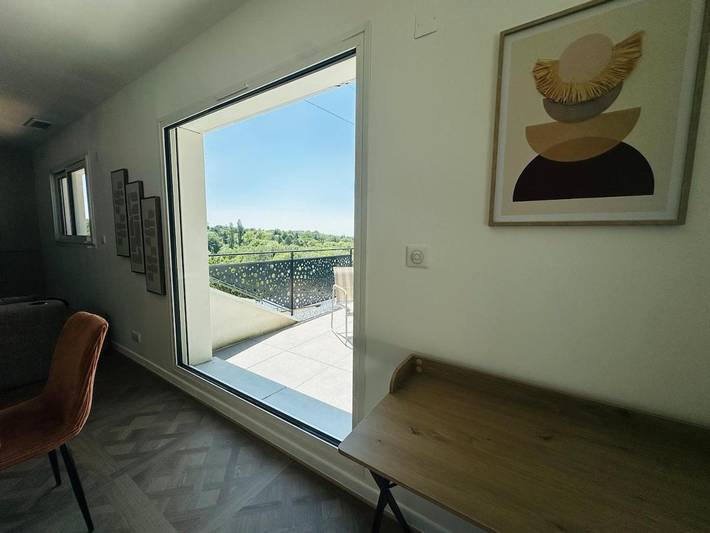 Gîte pour 2 personnes, avec Balcon ainsi que Terrasse et Vue à Vieille-Toulouse - 2