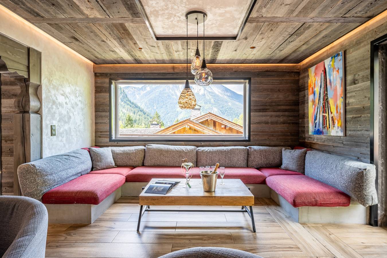 Luxuriöses Chalet mit Sauna & privatem Whirlpool, Pool & Spa gemeinsam mit zweitem Chalet in Champagny-en-Vanoise, Nationalpark Vanoise
