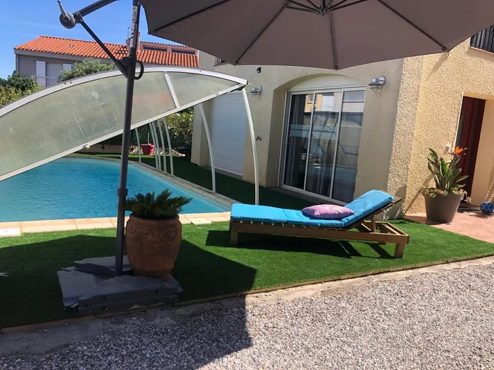 Apartamento de vacaciones para 3 personas, con piscina y jardín - 1