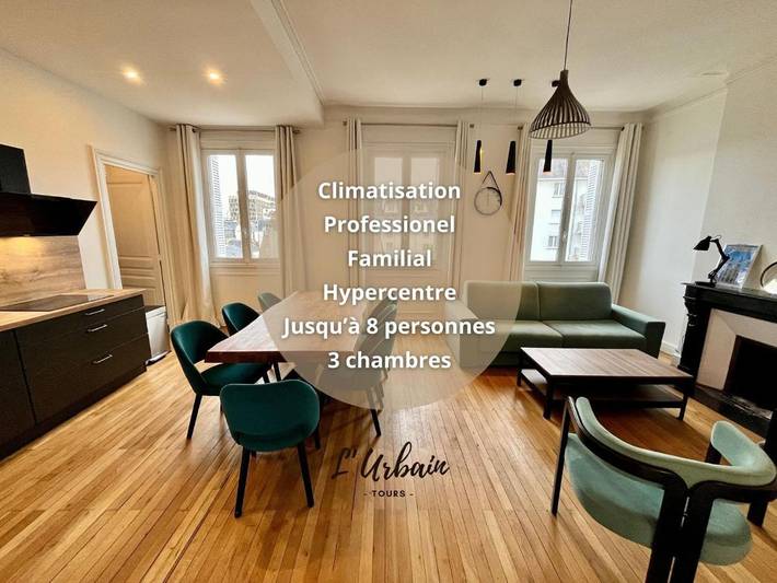 Gîte pour 9 personnes dans Gare De Tours