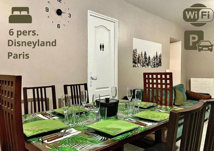 Location de vacances pour 5 personnes, avec Terrasse ainsi que Jardin et Vue à Le Raincy