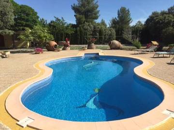 Casa rural para 10 personas, con jardín además de piscina y vistas en Pozo Alcón