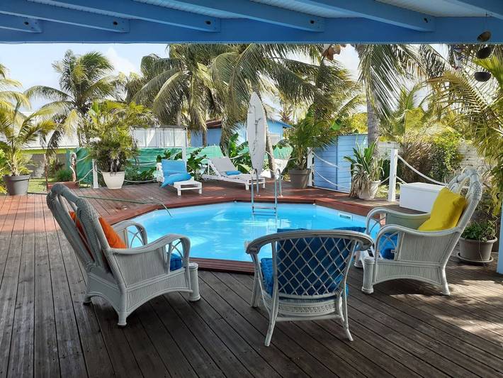 Villa für 12 Personen, mit Terrasse und Pool in Saint-François