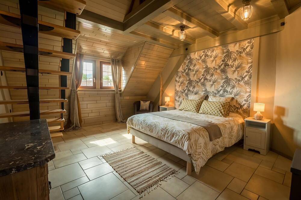 Appartement entier, Gîte \"Le Kelsch\", 1 à 6 personnes avec Sauna in Marlenheim, Nord de l'Alsace
