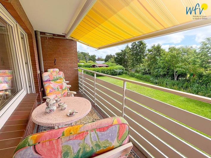 Ferienwohnung für 4 Personen, mit Balkon auf Borkum