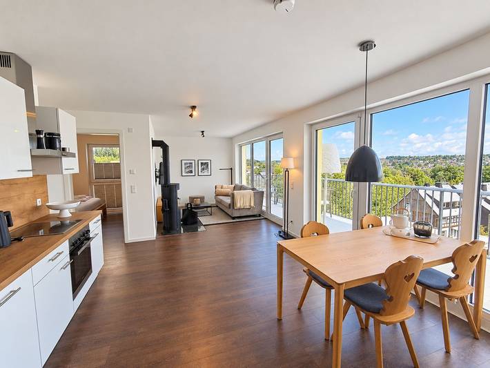Ferienwohnung für 2 Personen, mit Balkon und Sauna sowie Ausblick in Winterberg