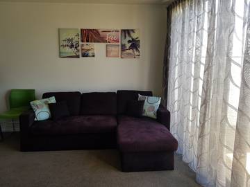 Location de vacances pour 8 personnes, avec balcon et jardin à Tauranga