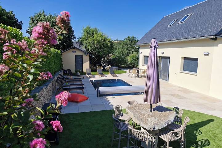 Maison de vacances pour 8 personnes, avec Jacuzzi ainsi que Terrasse et Jardin