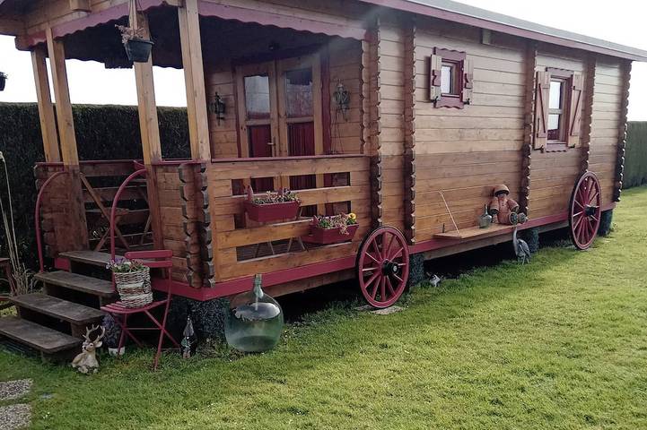 Chalet pour 2 personnes, avec jardin