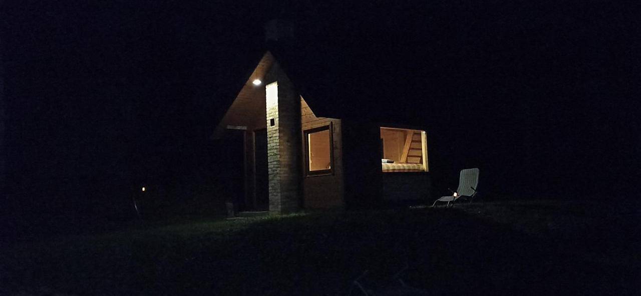 Survivalowa chata w lesie in Karpaty (Polska)