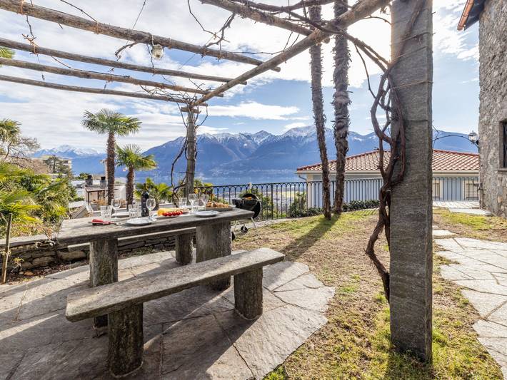Ferienhaus für 4 Personen, mit Terrasse und Garten sowie Ausblick und Seeblick, mit Haustier im Tessin - 4