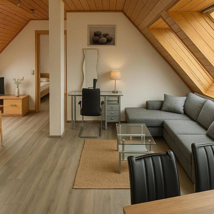 Ferienwohnung für 2 Personen, mit Terrasse und Whirlpool sowie Garten und Pool in Obrigheim (Pfalz)