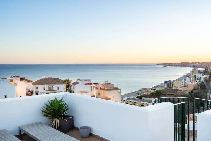 Loft voor 6 personen, met zwembad en balkon/terras in Benalmádena