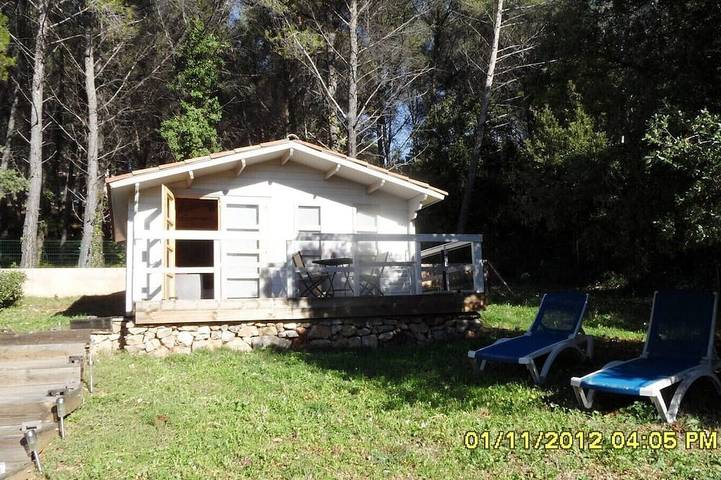 Chalet pour 2 personnes, avec Terrasse et Jardin