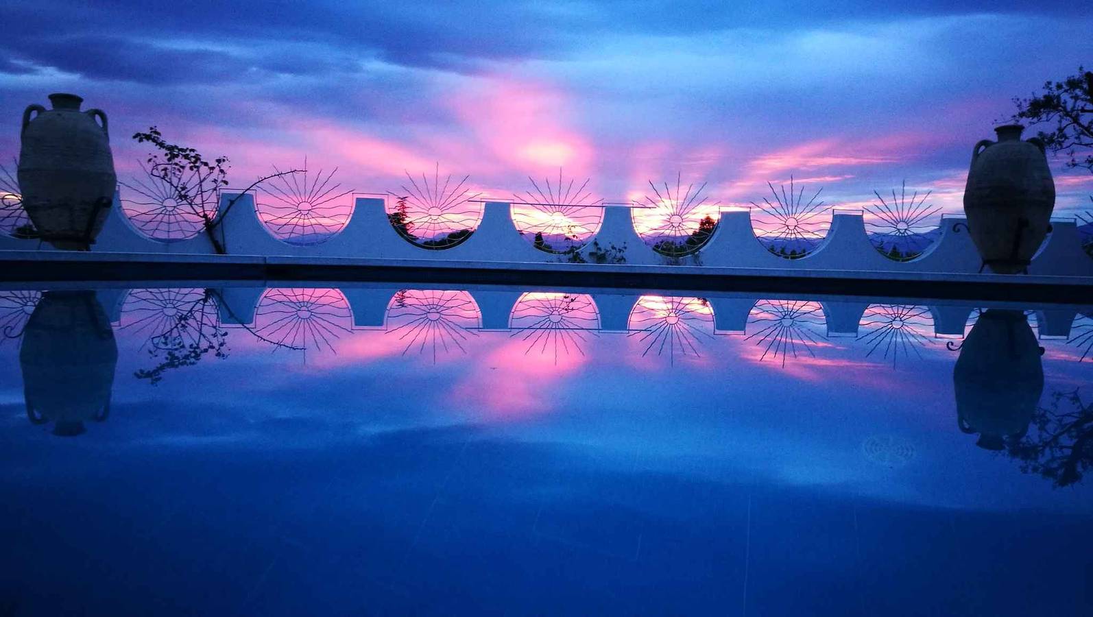 Villa mit Blick auf den See in Lazise, Gardasee-Berge