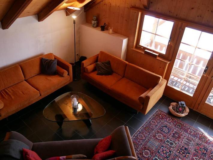 Ferienwohnung für 8 Personen, mit Balkon und Terrasse sowie Ausblick in Filisur