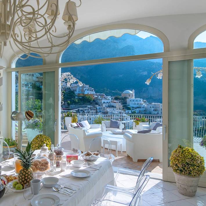 Villa mit pool für 12 Personen, mit Balkon und Terrasse in Positano