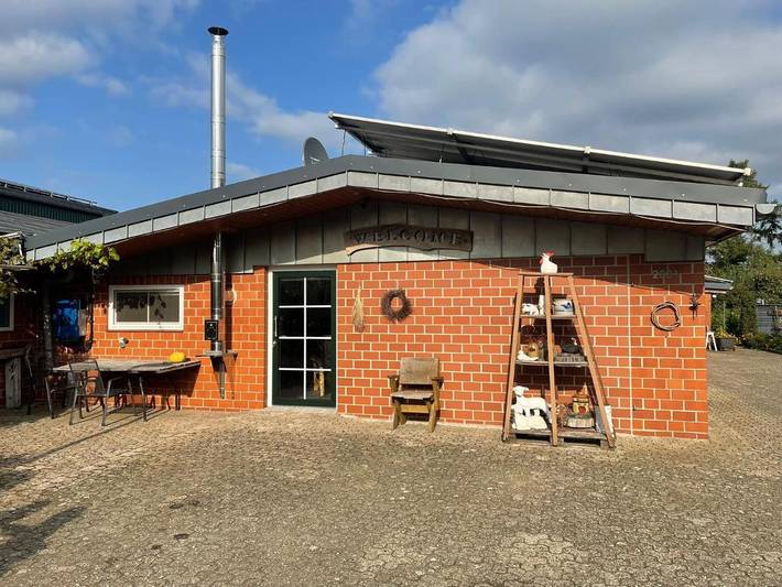 Ferienwohnung für 3 Personen, mit Terrasse und Garten sowie Ausblick