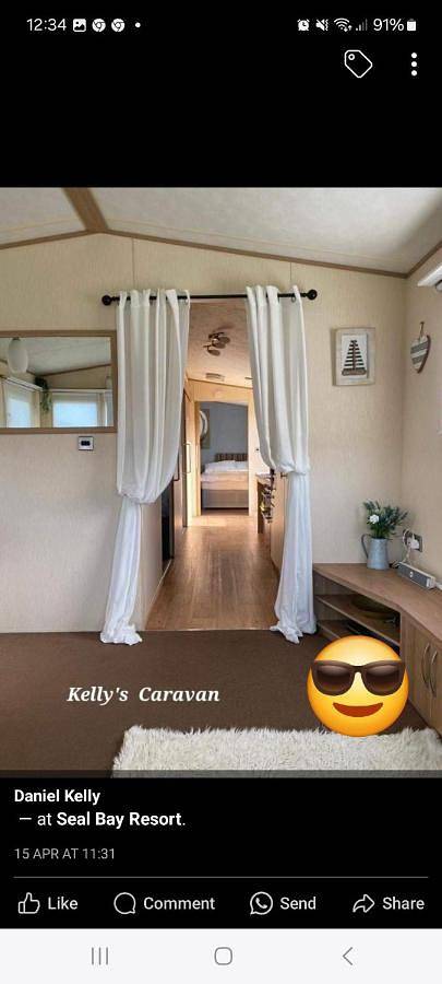 Kelly's caravan in Selsey, West Sussex