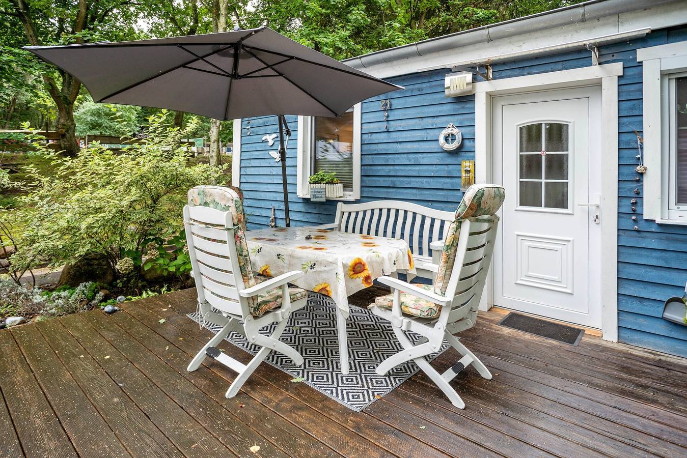 Bungalow "Zur Möwe' Bgl 21" mit privater Terrasse und Wlan in Bakenberg, Dranske