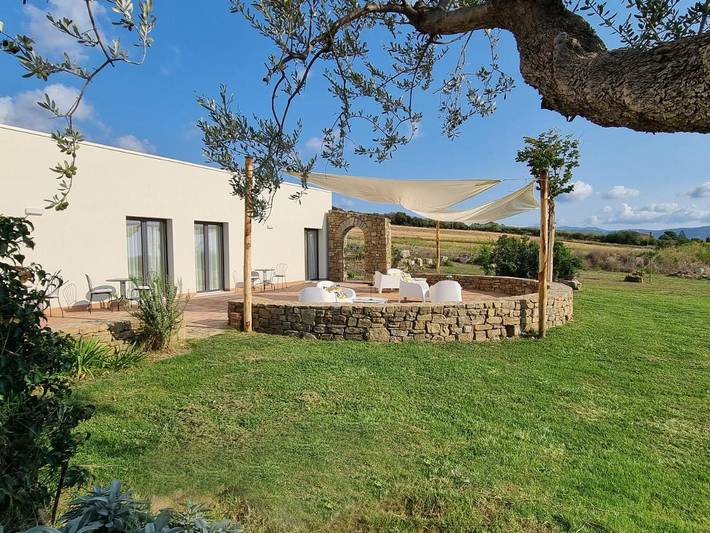 Casa vacanza per 3 persone, con panorama e terrazza nonché giardino in Capaccio