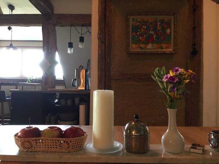 Ganze Wohnung, Ferienwohnung 'Schwalbennest' mit gemeinsamer Terrasse, gemeinsamem Garten und Wi-Fi in Wredenhagen, Müritz