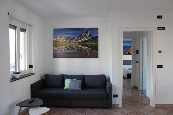 Gîte pour 6 personnes, avec balcon et vue dans Nus