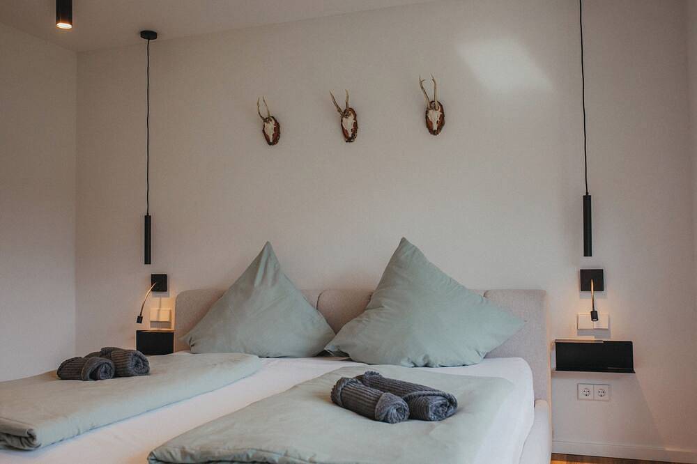 Ganze Wohnung, Modernes Apartment mit Bergblick und 2 Balkonen nähe Skilift, Badesee & Therme. in Suedlicher Schwarzwald, Sankt Blasien